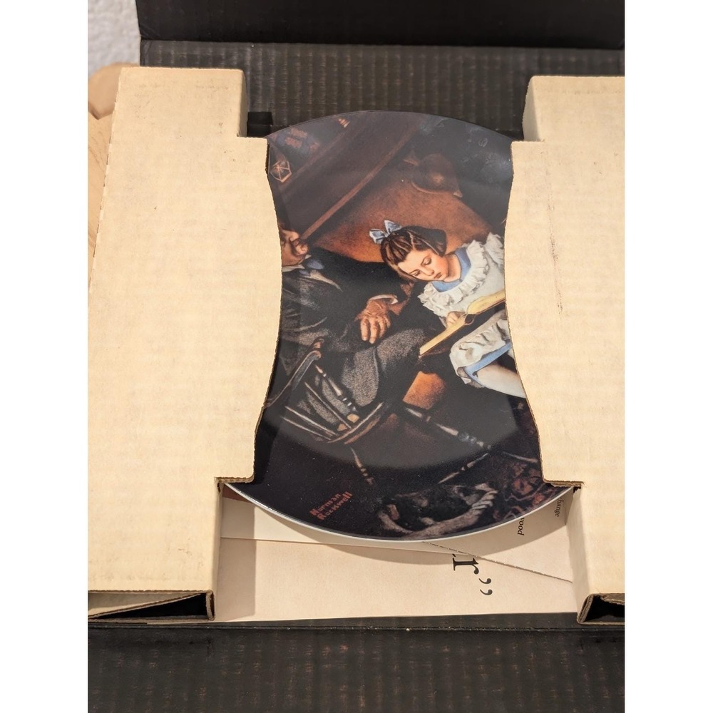 Norman Rockwell "The Young Scholar" Heritage Collection COA - Picture 4 of 5